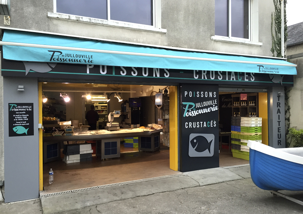 POISSONNERIE JULLOUVILLE FACADE Atout Graphic